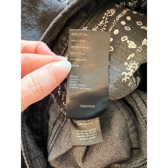 Free People We the Free Lasso Denim Shorts Washed Black Women's Size 29 - Picture 4 of 6